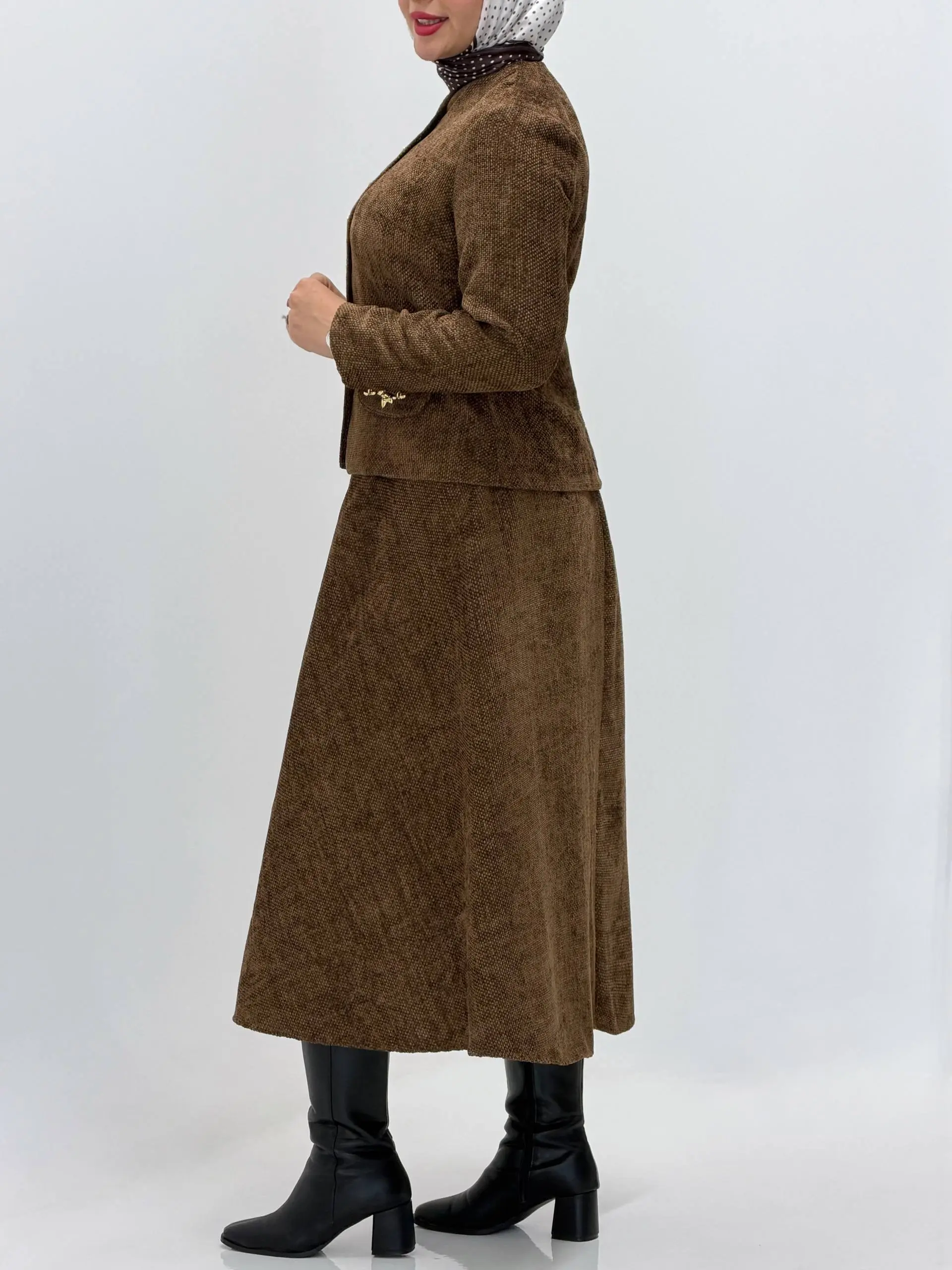 3880-کت و دامن وارداتی نارون